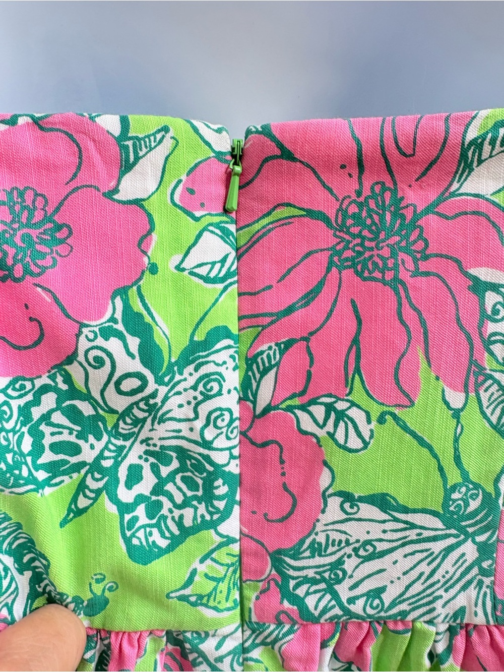 RARE Lilly Pulitzer Lottie Strapless Dress 🌸 Bloomin’ Cocoonin’ 💚 Sz 6 31” B 29 - Picture 8 of 12